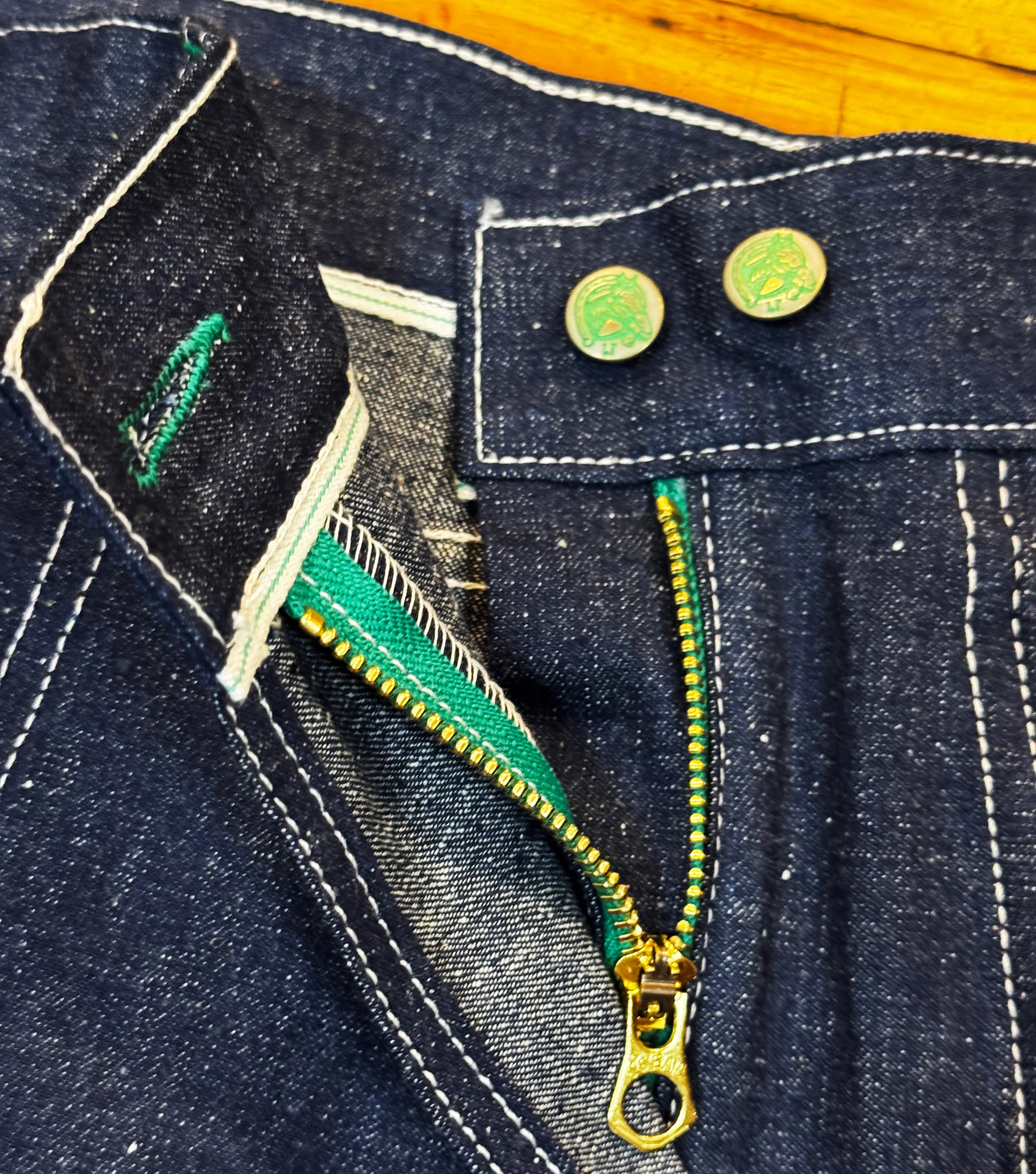 Women's 11.5 oz raw Japanese selvedge Jelt Denim Jean - *New Fit* - Image 4