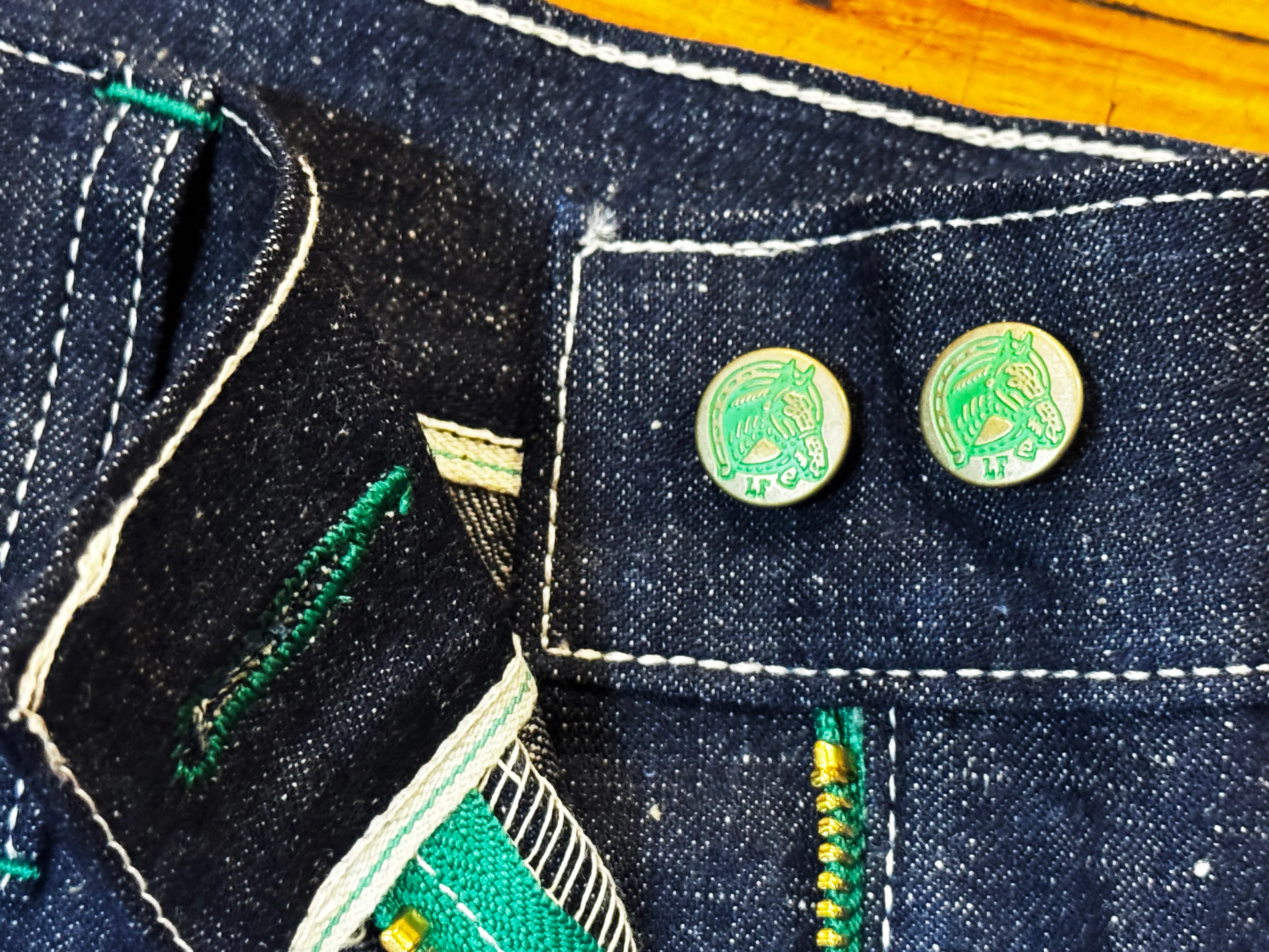 Women's 11.5 oz raw Japanese selvedge Jelt Denim Jean - *New Fit* - Image 5