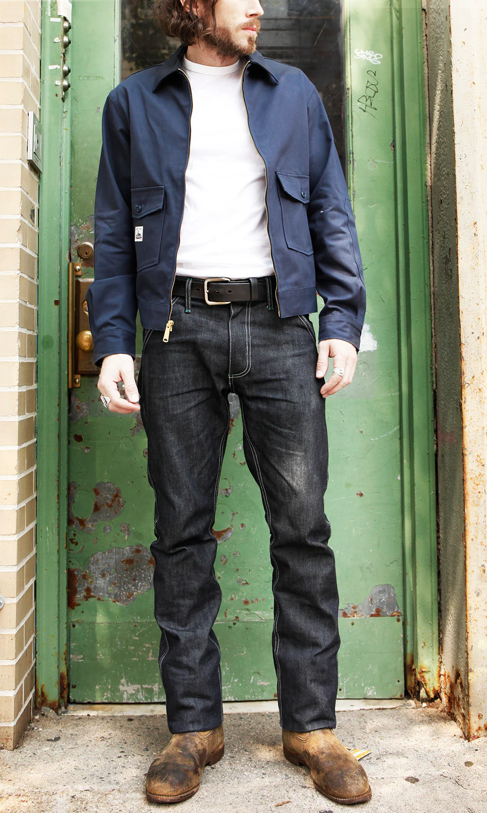 Work Uniform Jean 13 oz Cone White Oak broken twill - Image 22